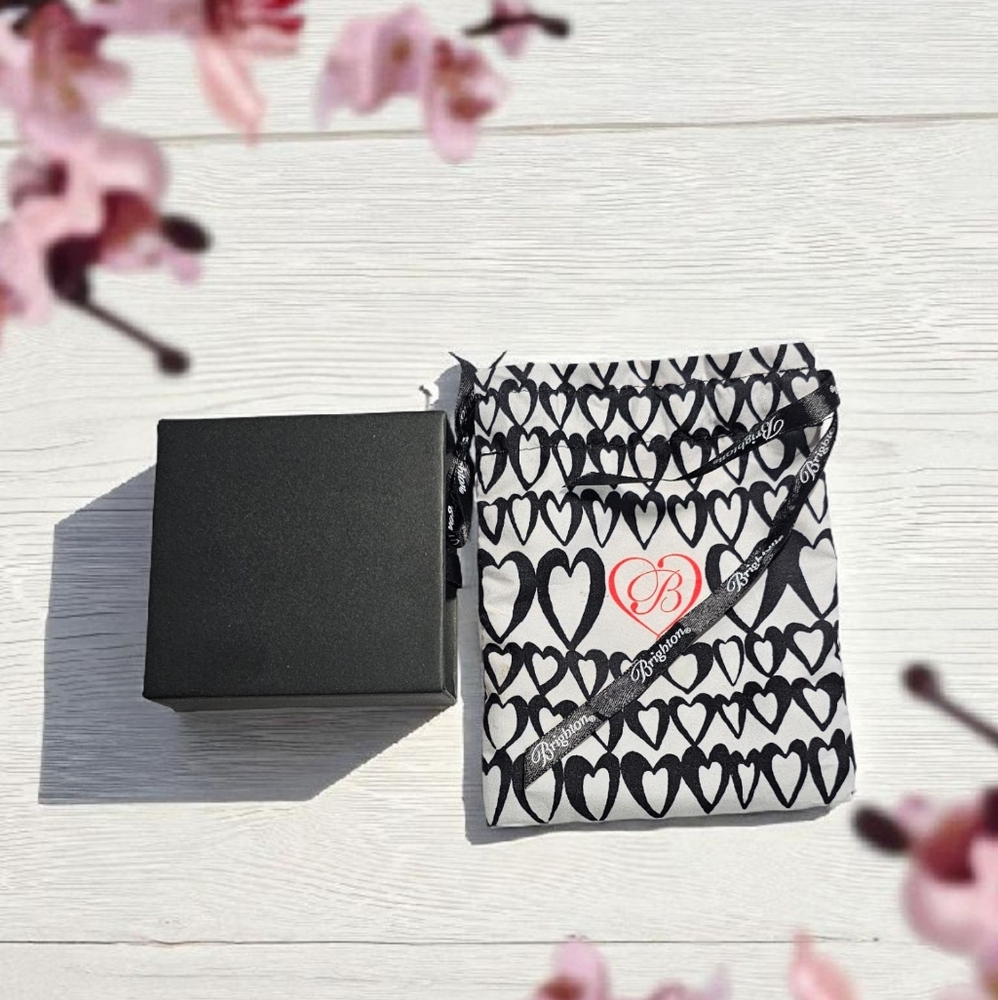 BRIGHTON Vicenza Reversible Slide Heart Necklace with Silver Side & Brown Swirl - Picture 7 of 7